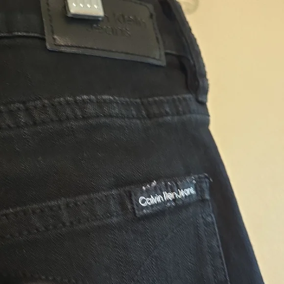 Calvin Klein Black Skinny Jeans Modern Fit 28x27 - Picture 3 of 4